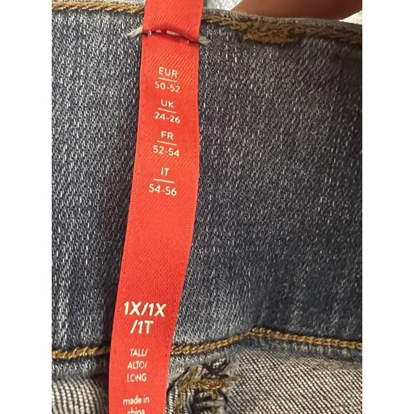 Spanx Skinny Jean-light Vintage Wash Sz 1X Tall - Picture 12 of 14
